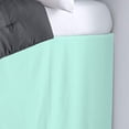thumbnail image 2 of Dorm Room Bed Skirt - College Dual Tone Dorm Bed Skirt - Two Tone Dorm Bedskirts - College Long Dorm Room Bed Skirt - Brushed Microfiber Two Tone Bedskirts - Twin-XL - 36" Drop, Aqua Blue, 2 of 2