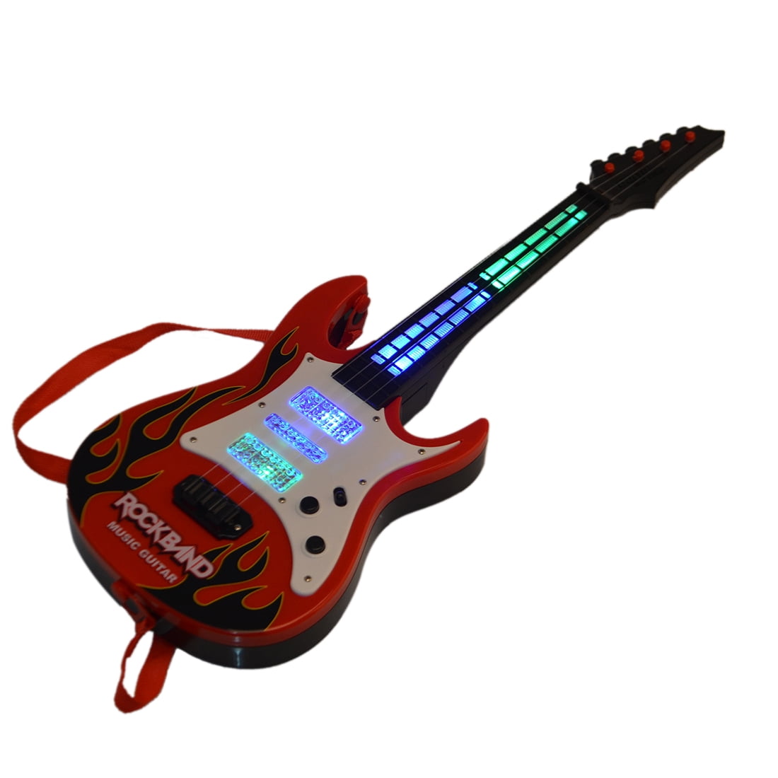 red toy guitar