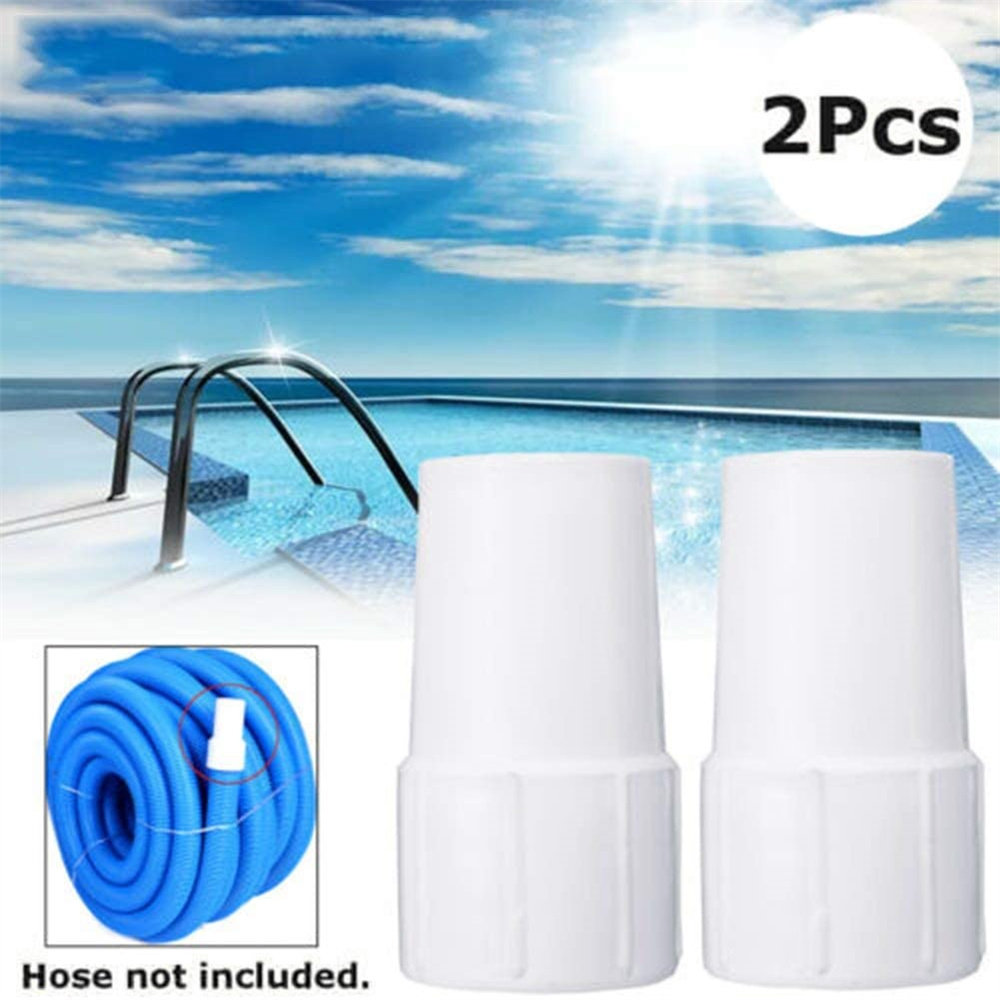 2Pcs 11/2" Pool Hose Cuff Threaded Hose Cuff for Spiral Wound