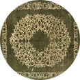 thumbnail image 1 of Ahgly Company Indoor Round Oriental Brown Industrial Area Rugs, 8' Round, 1 of 4