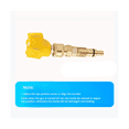 thumbnail image 3 of 6 in 1 Adjustable Nozzle for 1/4 Inch Quick Connect Male Adapter 3000Psi High Pressure Washer Cleaner Water Parts Yellow, 3 of 7
