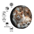 thumbnail image 4 of Yiaed Serene Kitten Kingdom Print Print Tire Wheel Cover, tire covers for trailers,rv wheel covers,rv tire covers, camper tire covers,tire covers for cars-16 inch, 4 of 6