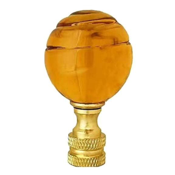 Glass Lamp Finials Lamp Top Decoration Brass Lamp Decorations Floor Lamp Finial Knob Suitable for Desk and Floor Lamp