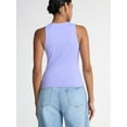 thumbnail image 3 of Scoop Women's High Neck Contour Tank Top, Sizes XS-XXL, 3 of 4