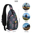 thumbnail image 5 of Mushroom Sling Backpack for Women Men Hiking Sling Backpack Chest Bag for Traveling Office Shoulder Bag Gym Sports Travel Hiking Daypack, 5 of 6