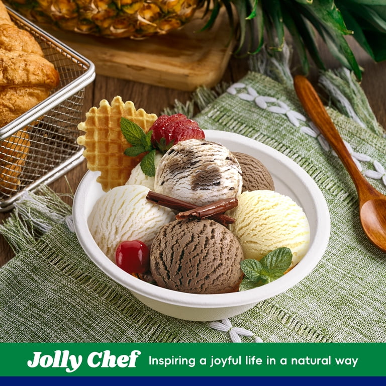 Jolly Chef Disposable Paper Bowls, 12 oz, 200 Count, White photo 3