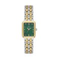 thumbnail image 1 of Daniel Klein Womens Watch, Rectangle 21mm Metal Analog Watch, Japanese Quartz, Stainless Steel Strap - Petite Watch Face - Two-Tone / Green Dial, 1 of 2