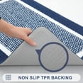 thumbnail image 4 of Buganda Indoor Door Mats, Absorbent Trapper Dirt Inside Doormats, Non Slip Low Profile Entry Door Mats, 20x32, Navy Blue, 4 of 9