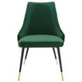 thumbnail image 6 of Modway Adorn 17.5" Modern Velvet Dining Side Chairs in Gold/Green (Set of 2), 6 of 7