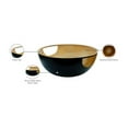 thumbnail image 2 of Meridian Furniture Doma Round Matte Black Metal Coffee Table with Glass Top, 2 of 7