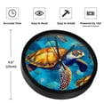 thumbnail image 3 of Sea Turtle 9.8 Inch Silent Non-Ticking Round Digital Wall Clock, Battery Operated, Easy-to-Read Clock for Bedroom Living Room Kitchen Bathroom Decoration, 3 of 6
