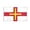 3x5 ft Polyester Flag, variant on AGAS Guernsey Flag 4x6 inch - 11" Plastic Pole 100% Polyester Stitched Edges Guernsey British Island National Mini Flag on a Stick