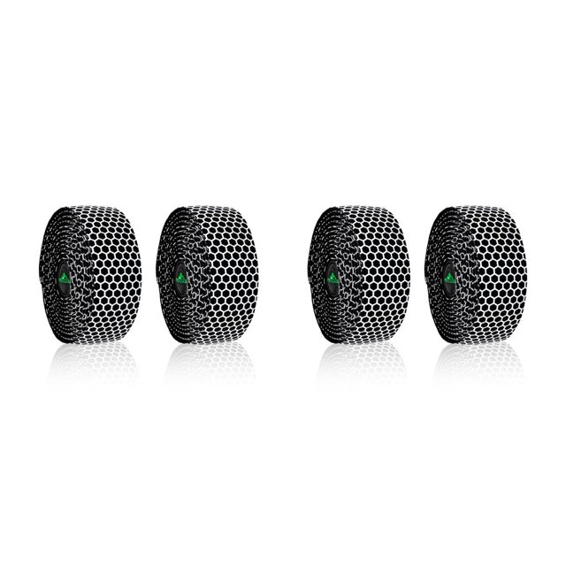 Cinta de manillar de bicicleta de carretera Naiovety 2 unids antideslizante Flexible recortable Blanco