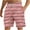 Pink, variant on WAVSUF Summer Drawstring Short Pants Mens Elasticity Shorts Stripe Red Size 5XL
