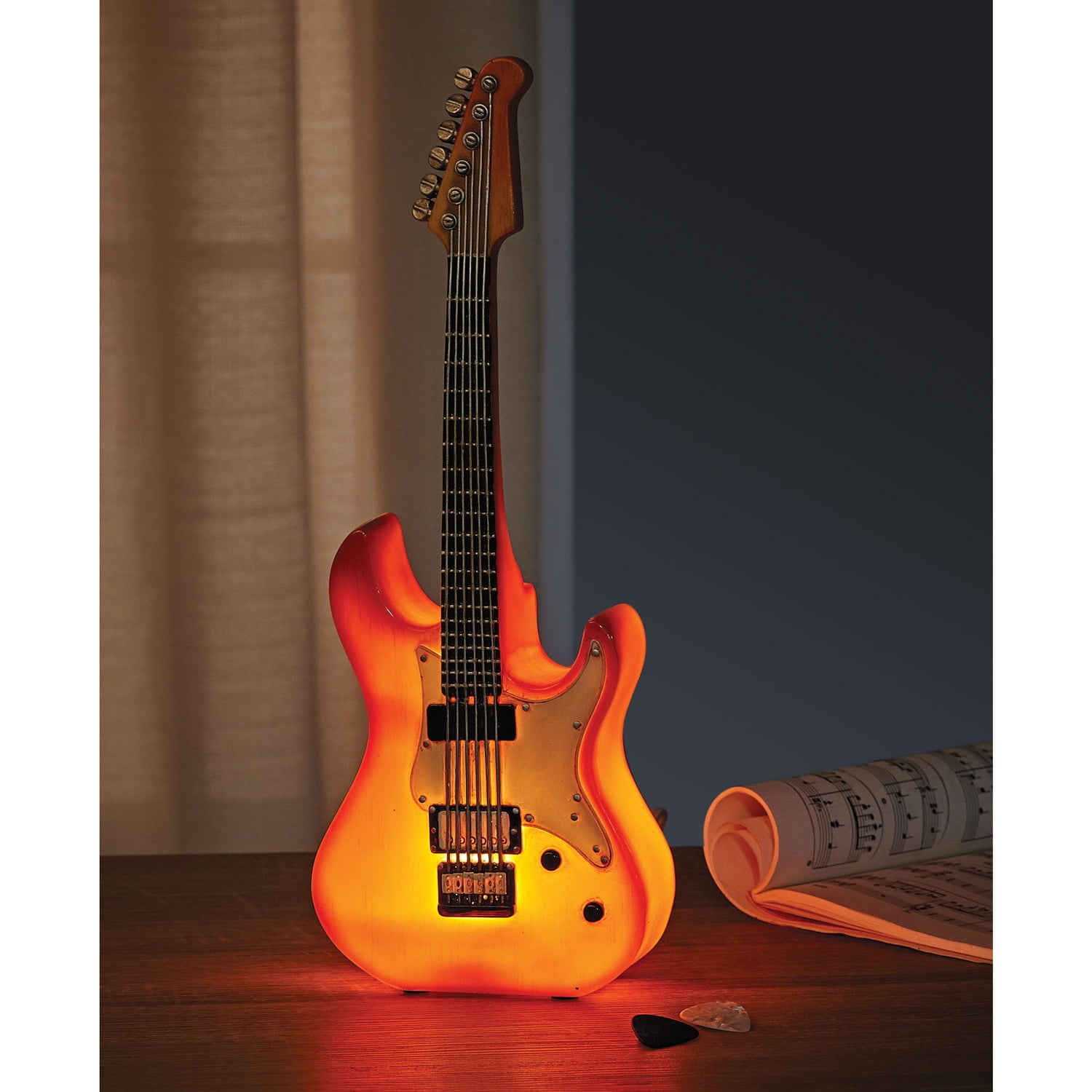Guitar Accent Lamp - Upright Electric Guitar Light, Musical Instrument Desk  Lamp | Leuchtfiguren