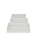 thumbnail image 6 of DecMode 18", 16", 14"W White Mango Wood Carved Starburst Tray, 3-Pieces, 6 of 7