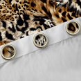 thumbnail image 4 of Manfei Cheetah Leopard Print Black Out Curtains for Female Girls,Animal Print Patchwork Curtains Pack of 2 (42x63 Each),Black Brown Bedroom Curtains,Super Cozy Room Decor, 4 of 6