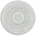 thumbnail image 2 of SAFAVIEH Braided Caleb Solid Polyester Reversible Area Rug, Silver/Charcoal, 8' x 8' Round, 2 of 7