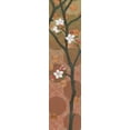 thumbnail image 2 of Lovell, Kathrine 9x24 Black Ornate Wood Framed with Double Matting Museum Art Print Titled - Cherry Blossoms Panel II Crop, 2 of 4