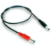 Voodoo Lab PPL6 2.5mm and 2.1mm Reverse Polarity (Center Positive) Straight Barrel DC Cable - 18"
