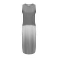 thumbnail image 4 of WTXUE Cotton Linen Sleeveless Slit Gradient Tie Dye Long Dress Relaxed Fit Dresses (Women's) Size 6, 4 of 4