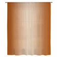 thumbnail image 2 of Burnt Orange Ombre Sheer Curtains 54 Inches Long, Modern Gradient Abstract Art Light Filering Curtains, Breathable Simi Curtain Privacy Drapes for Kitchen Bathroom Nursery Small Window Treatment, 2 of 9