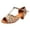 Beige, variant on Women's Satin Latin Dance Leopard Print Ballroom Salsa Kitten Heels Open Toe Strappy Comfortable Practice Performance Dancing Shoes Black Size 7.5