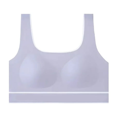 Girls Bra Training Bras for Kids Teen Girls Solid Color Comfort Soft Breathable Sports Bras Light Purple 10 Years-13 Years