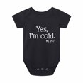 thumbnail image 1 of Body De Bebé Canastilla Onesies Para Niños Pequeños Niñas Niños Camiseta De Manga Corta Con Estampado De Letras Mono Mameluco Negro Odeerbi LM103-6341, 1 of 7