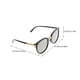 thumbnail image 3 of EeaseMX 1 par de gafas de sol polarizadas con protección UV y lentes de sol redondas y espejadas., 3 of 7