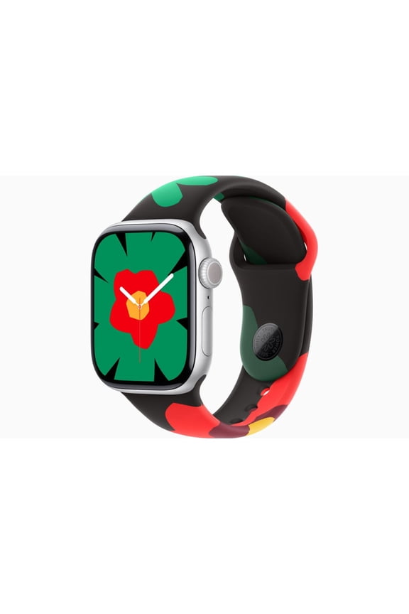 Restored Apple Watch Series 11 - GPS - 46mm Silver Aluminum Case with Unity Bloom Sport Band - M/L (Refurbished)