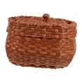thumbnail image 4 of Minkissy Simple Design Woven Storage Basket for Home Decor and Kitchen Use Brown, 4 of 6