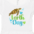 thumbnail image 4 of Inktastic Earth Day Sea Turtle and Hearts Girls Baby Dress, 4 of 5