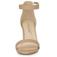 thumbnail image 2 of BLISSFUL STEP Women's Block Heel Printed Open Toe Ankle Strap Sandals, 2 of 6