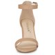 thumbnail image 2 of Women Open Toe Block Heel Printed Ankle Strap Sandals Nude US 8/UK 6/EU 39, 2 of 6