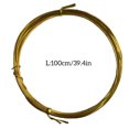 thumbnail image 5 of Craft Wires DIY Handicrafts Braided Thread Good Flexibility Durable Shiny Jewelry Lines Exquisite Design for Sculpturing Shallow Gold, 5 of 5