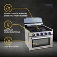 thumbnail image 6 of RecPro 21 Inch 3 Burner Propane RV Stove Gas Range without Hood, Silver, 6 of 12