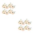 thumbnail image 2 of yingyy 1/2/3 4X Artificial Flower Faux Plant Home Decal Workmanship Multipurpose Long-lasting Exquisite Fake Flowers Wedding Decor Light Pink 2PCS, 2 of 6