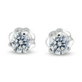 thumbnail image 2 of Round Brilliant 3 Prong Diamond Stud Earrings 14K White Gold 3/8 CT TW (G,VS2) Glitz Design, 2 of 3
