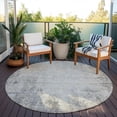 thumbnail image 6 of Addison Rugs Chantille Indoor/Outdoor Transitional Abstract Gray Washable Round Rug, 8' x 8', 6 of 6