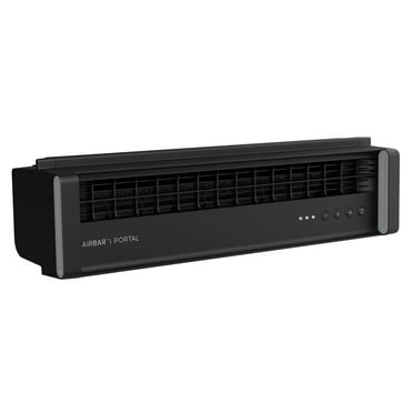 Sharper Image 6.5" Tall Portal Window Fan, Fits Windows up to 38" Wide, 3 Speed Settings, Black