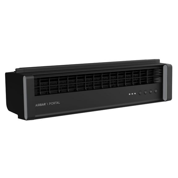 Sharper Image 6.5" Tall Portal Window Fan, Fits Windows up to 38" Wide, 3 Speed Settings, Black