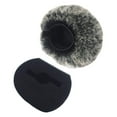 thumbnail image 1 of Bunblic Housse de Microphone Manchon de Microphone Réutilisable Diffusion Studio Micro Professionnel Pratique Muff Micro Pare-Brise pour H5 H6 Noir Blanc, 1 of 8