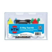 HTH Pool Care 6-Way Test Kit, Swimming Pool Water Chemical Tester, 100 Tests