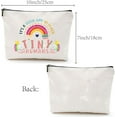 thumbnail image 2 of Rainbow Canvas Makeup Bags Cosmetic Bag with Zipper Travel Pouch Toiletry Bag Purse for Women Teacher Friend Birthday Graduation Gifts10x7Inch-It's a Good Day to Teach Tiny Humans Colorful, 2 of 9