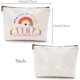 thumbnail image 2 of Bolsas de maquillaje de lona arcoíris, bolsa de cosméticos con cremallera, bolsa de viaje, bolsa de aseo, monedero, 2 of 9
