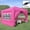 Magenta, variant on 10x10FT Pop Up Canopy Tent Outdoor Gazebo with 4 Removable Sidewalls 2 Zipper Doors 2 Window Panels Waterproof UV‑Resistant Patio Party Tent with Sandbags Carry Bag Multicolor