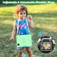 thumbnail image 4 of FJLBDE Case for iPad Pro 11 Inch 2022/2021/2020/2018 with Butterfly Stand, Shockproof Protective Tablet Cover with Shoulder Strap for Kids Girls, Green, 4 of 7