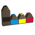 thumbnail image 1 of Zoomtoner Compatible Ricoh Aficio 2228C Ricoh 2232 laser Toner Cartridge Set Black Cyan Yellow Magenta, 1 of 1