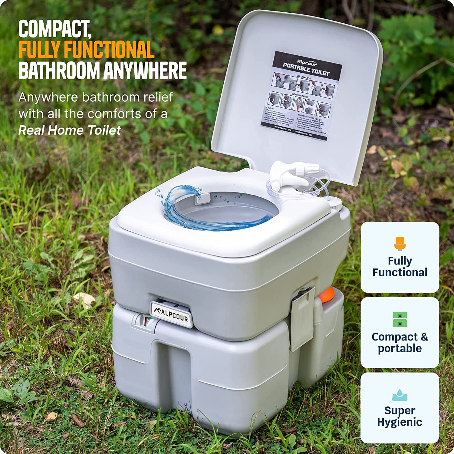 Alpcour Portable Toilet - Thumbnail 3
